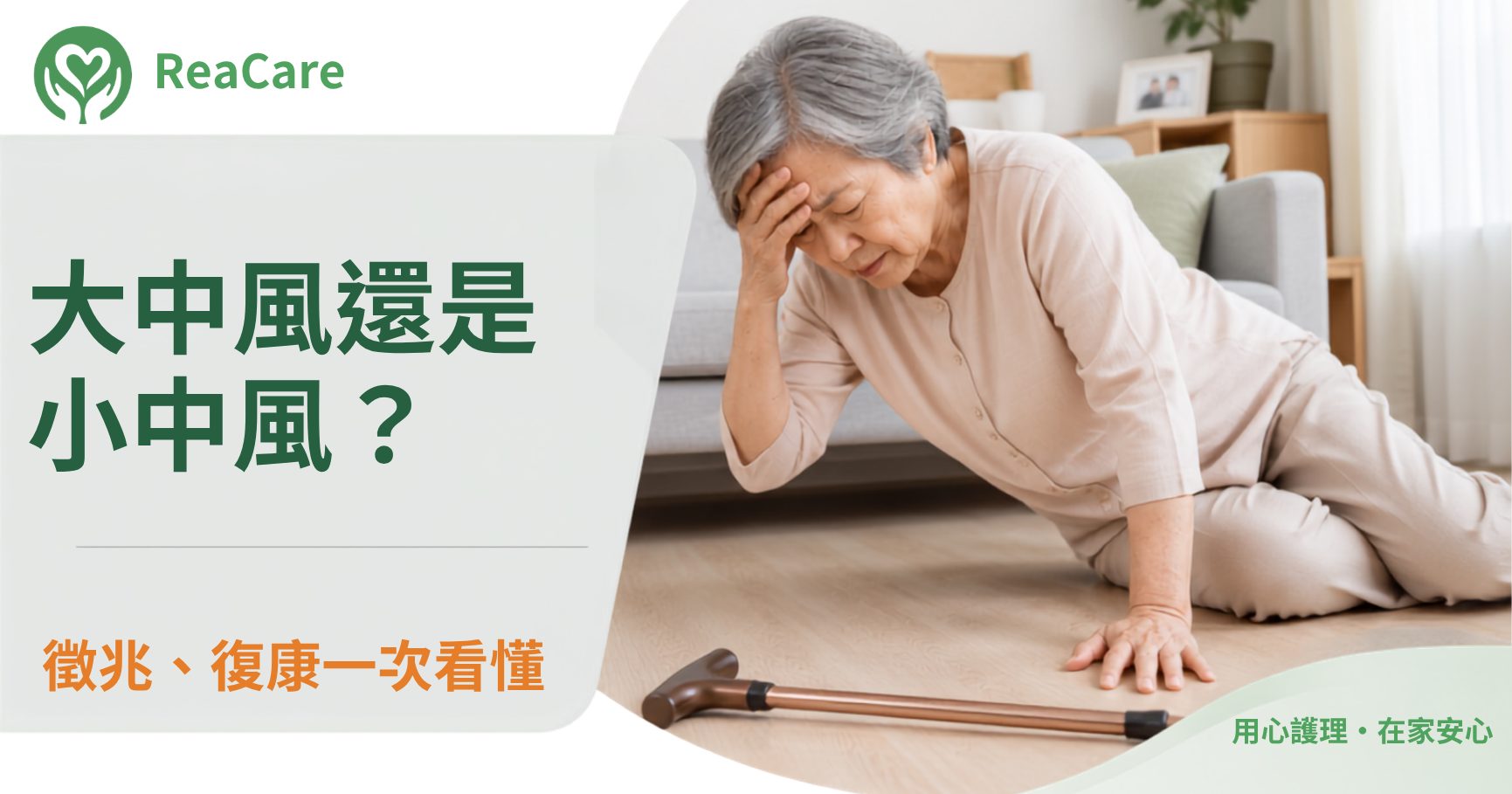 大中風 vs 小中風：類型、徵兆、復康路徑大不同（一表看清）